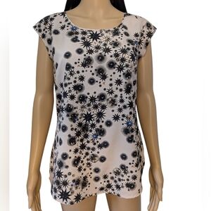 MCM Starburst Pattern Sleeveless Blouse by The Limited